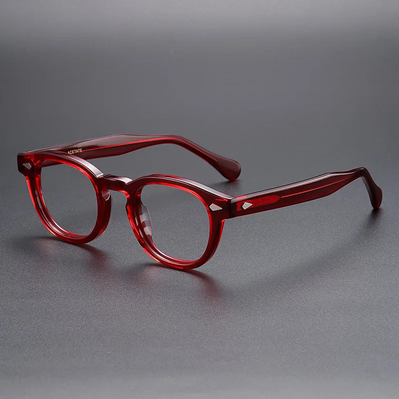 Yimaruili Unisex Full Rim Oval Square Acetate Eyeglasses 56006