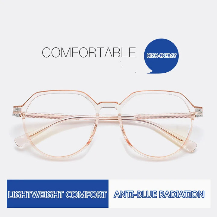 Kocolior Unisex Full Rim Flat Top Oval Tr 90 Hyperopic Reading Glasses 7810 Reading Glasses Kocolior