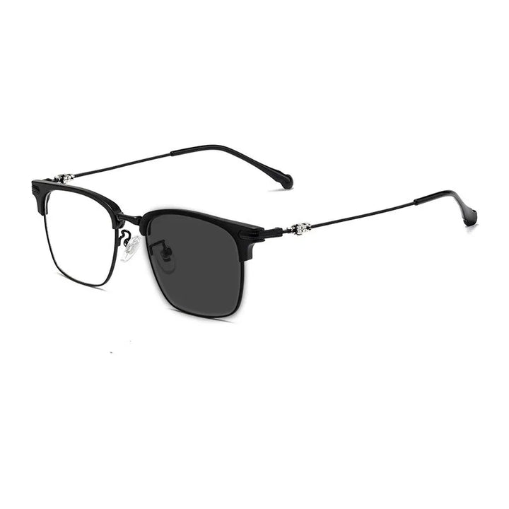 Kocolior Unisex Full Rim Square Titanium Alloy Hyperopic Reading Glasses 8366 Reading Glasses Kocolior