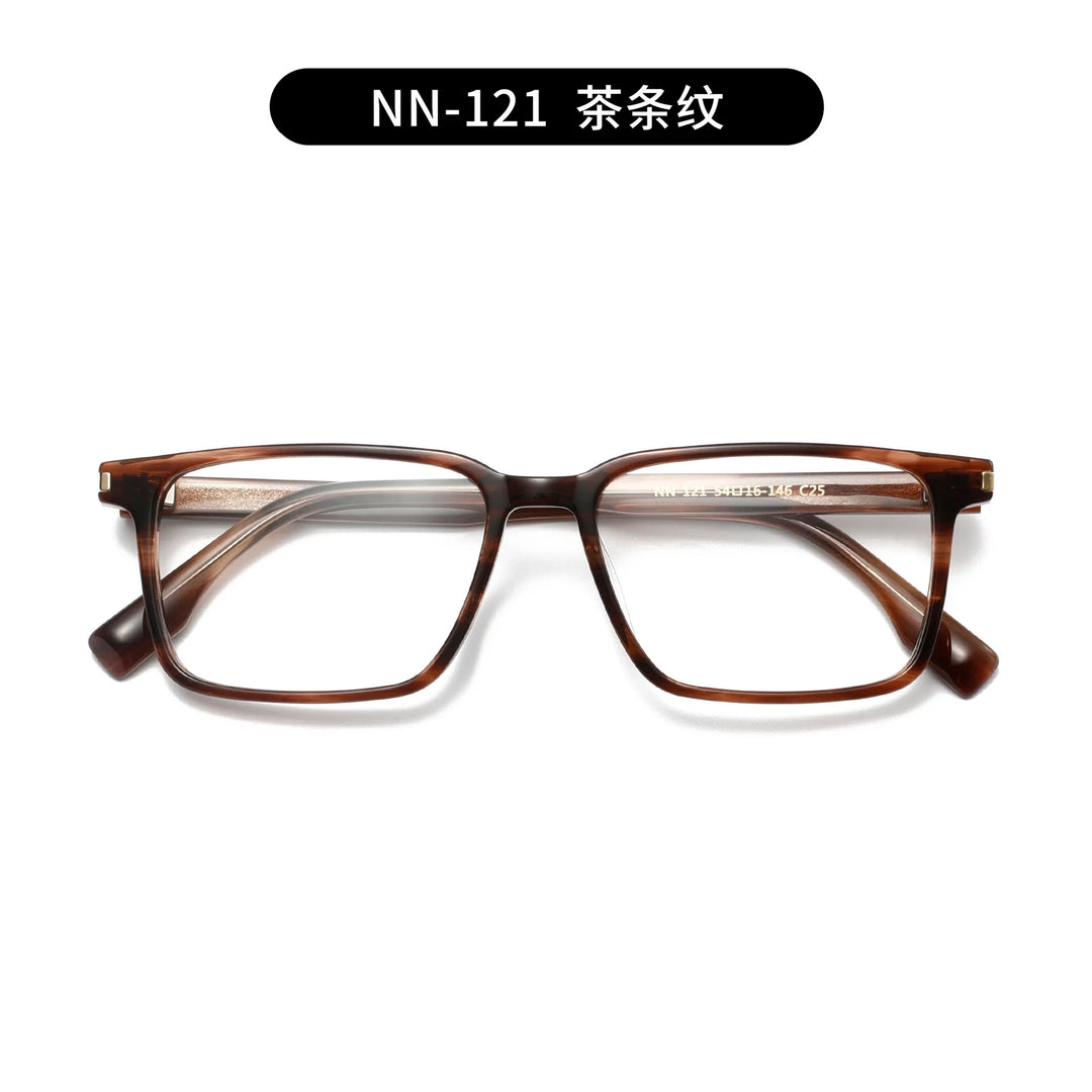 Nobler Unisex Full Rim Square Acetate Eyeglasses 84121 Full Rim Nobler C25