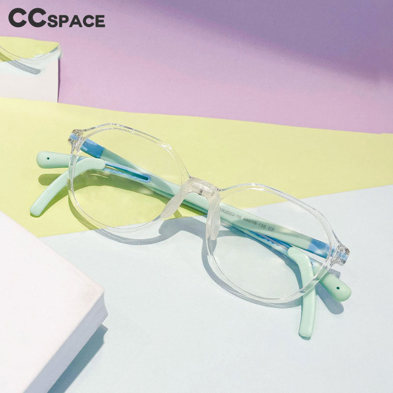 CCspace Unisex Youth Full RIm Square PC Plastic Eyeglasses 56565 Full Rim CCspace