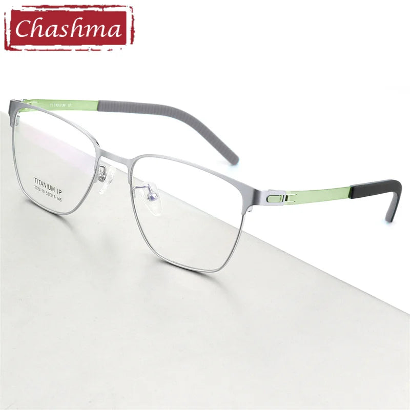 Chashma Women's Full Rim Square Screwless Titanium Eyeglasses 202215