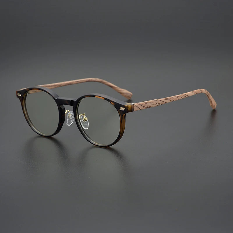 Hewei Women's Full Rim Round Acetate Eyeglasses 742608 Full Rim Hewei C4 CHINA