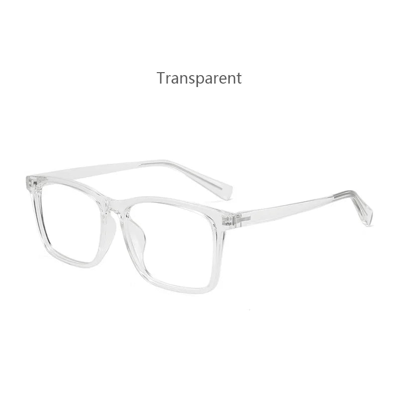 Hdcrafter Men's Full Rim Square Tr 90 Titanium Eyeglasses 59242