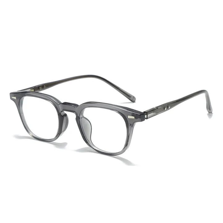 Kocolior Unisex Full Rim Square Acetate Eyeglasses L7156 Full Rim Kocolior Gray