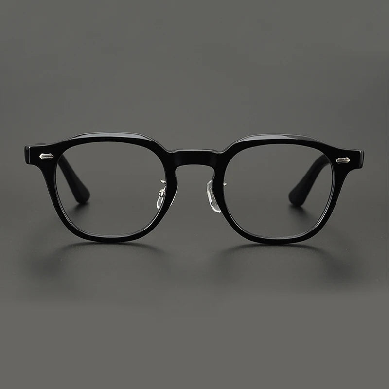 Black Mask Unisex Full Rim Acetate Square Eyeglasses Nn017  Black Mask   