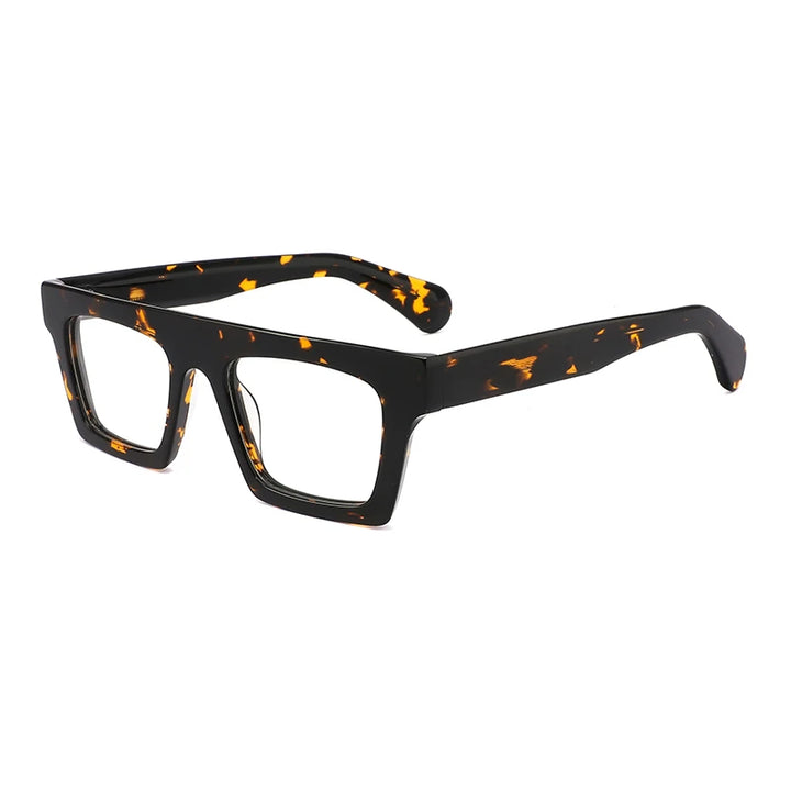 Gatenac Unisex Full Rim Brow Line Square Eyeglasses Gxyj1576