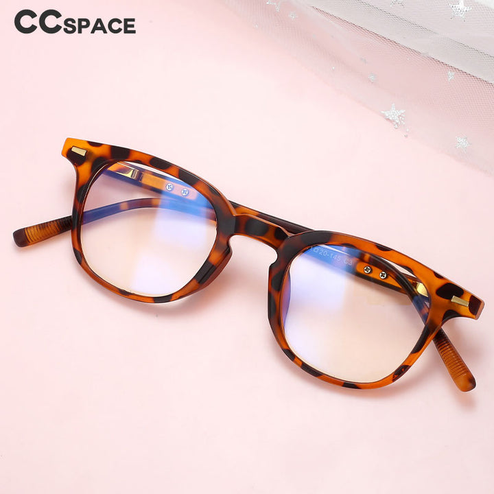 CCspace Unisex Full Rim Square PC Plastic Eyeglasses 56529 Full Rim CCspace