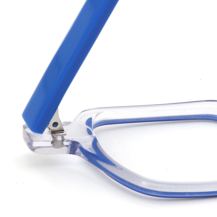 Muzz Unisex Full Rim Flat Top Round Acetate Eyeglasses 016 Full Rim Muzz