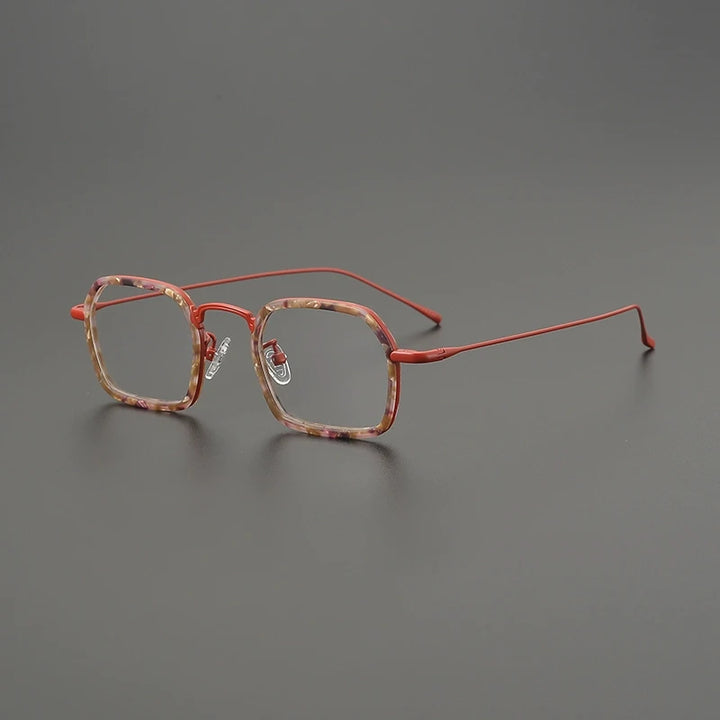 Gatenac Women's Full Rim Square Titanium Acetate Eyeglasses G85894