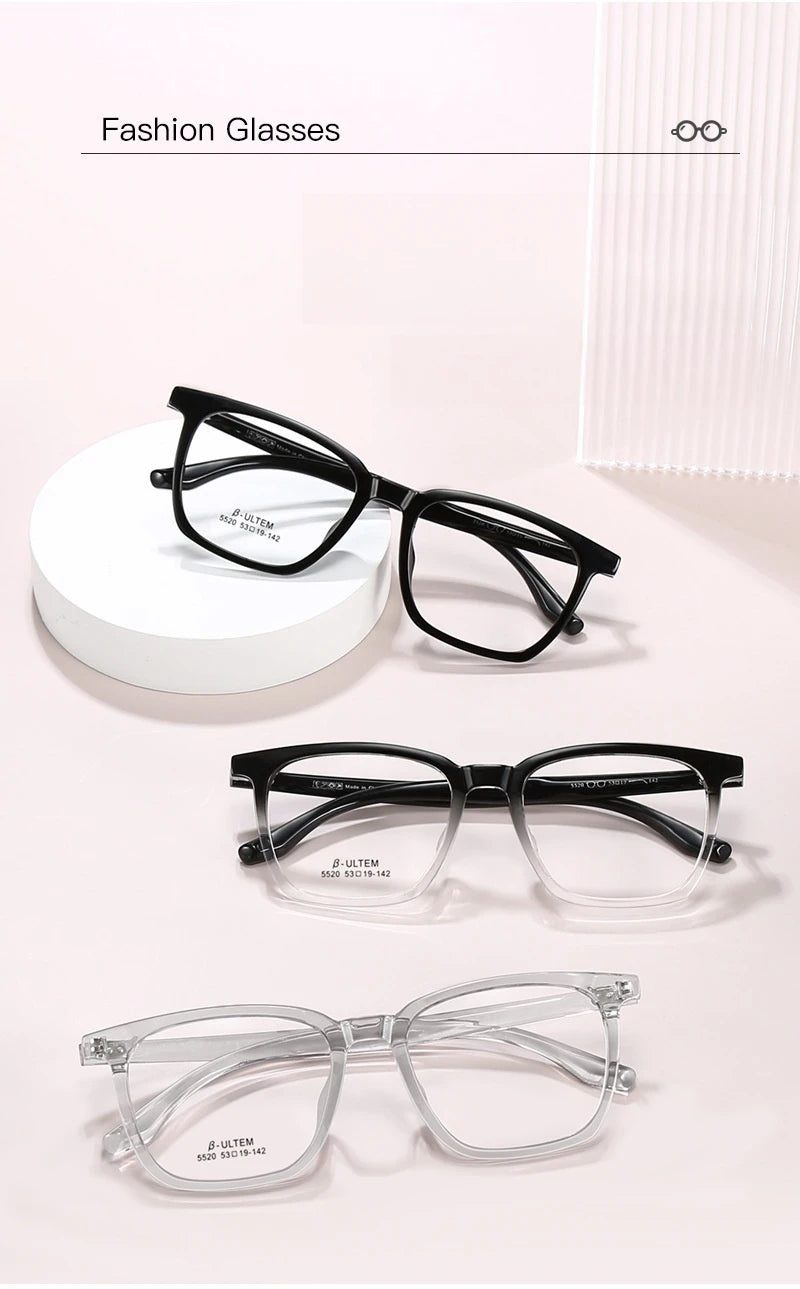 Yimaruli Unisex Full Rim Square Plastic Eyeglasses 5520 Full Rim Yimaruili Eyeglasses
