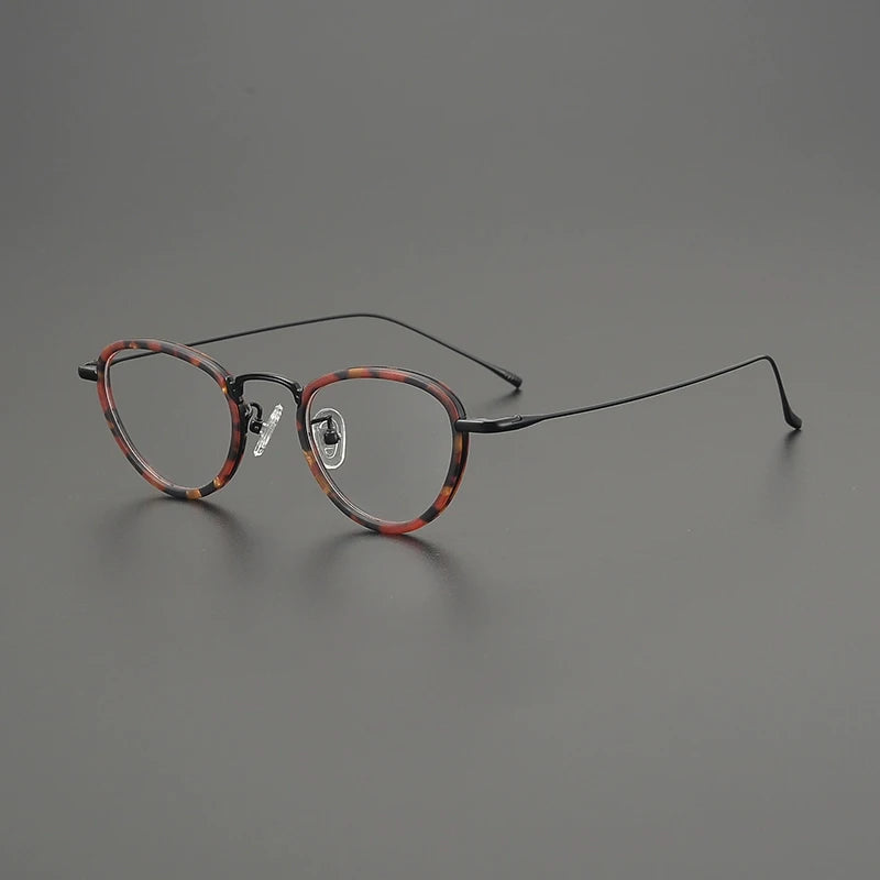 Gatenac Women's Full Rim Oval Cat Eye Titanium Acetate Eyeglasses G85896