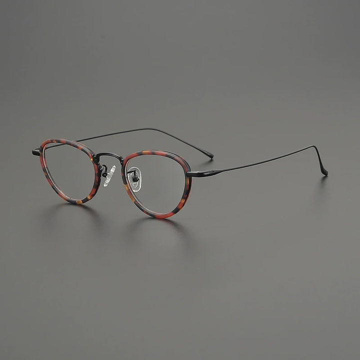Gatenac Women's Full Rim Oval Cat Eye Titanium Acetate Eyeglasses G85896