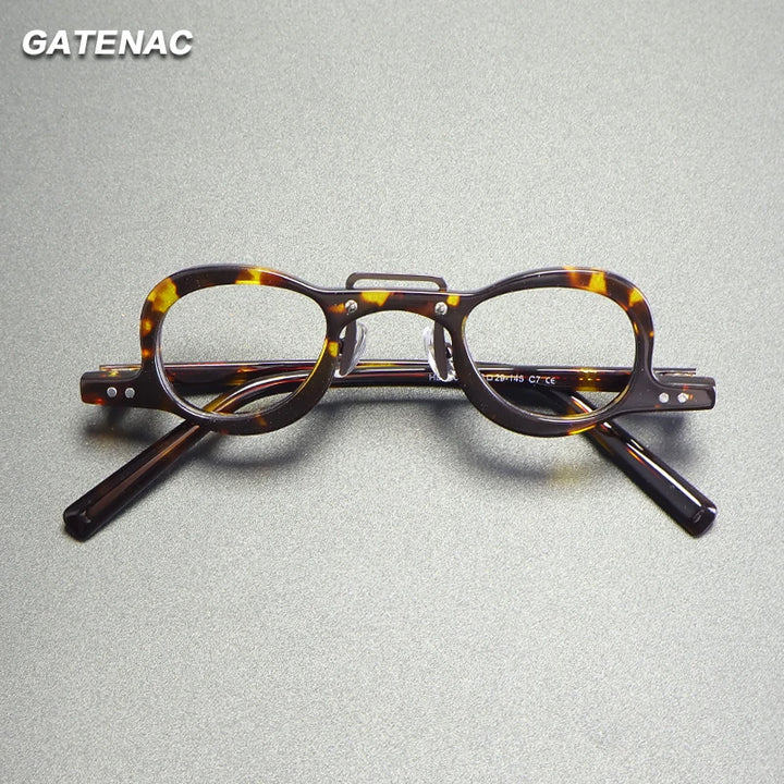 Gatenac Women's Full Rim Oval Double Bridge Acetate Eyeglasses G56064