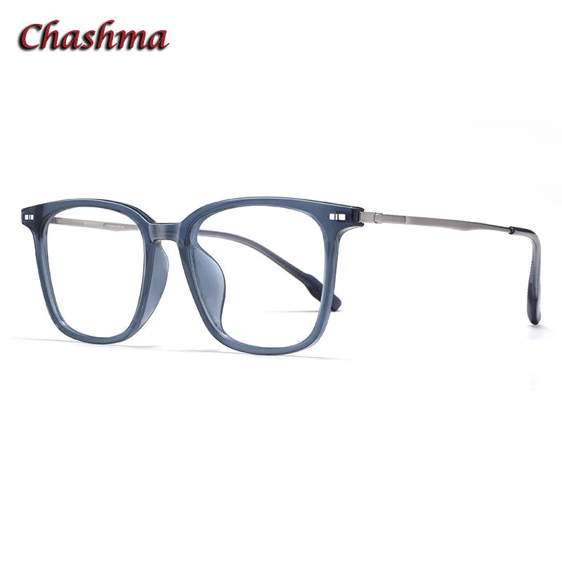 Chashma Ochki Unisex Full Rim Square Tr 90 Titanium Eyeglasses 331020