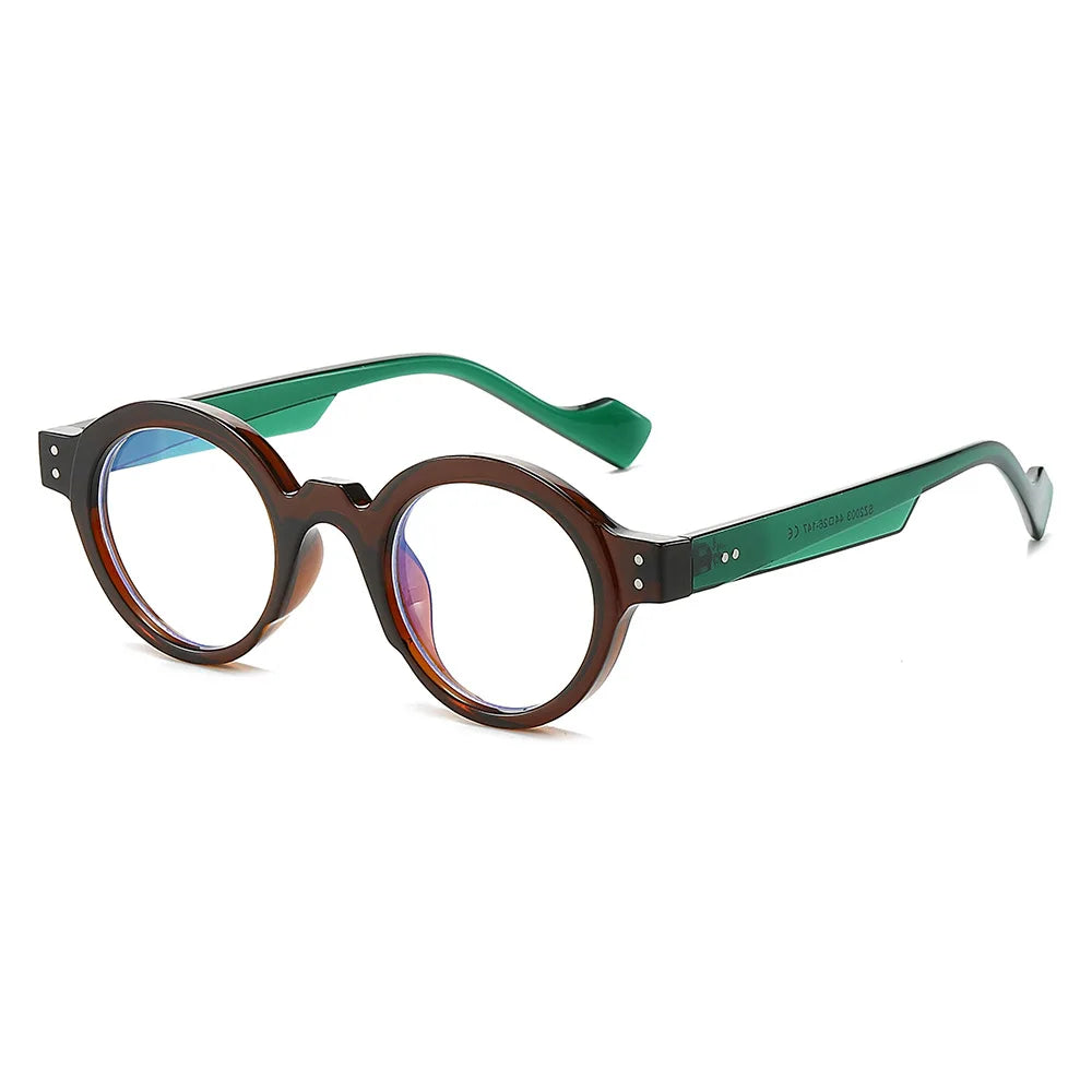 CCspace Unisex Full Rim Round Polycarbonate Reading Glasses R57194 Reading Glasses CCspace Green 0