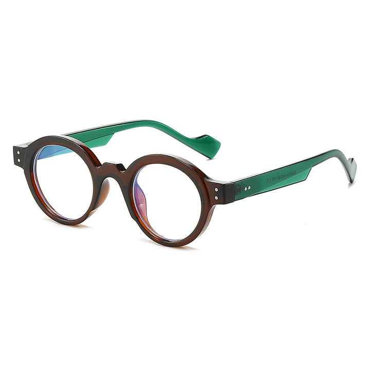 CCspace Unisex Full Rim Round Polycarbonate Reading Glasses R57194 Reading Glasses CCspace Green 0
