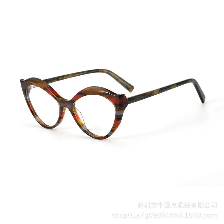 Nobler Unisex Full Rim Oval Cat Eye Acetate Eyeglasses G009 Full Rim Nobler