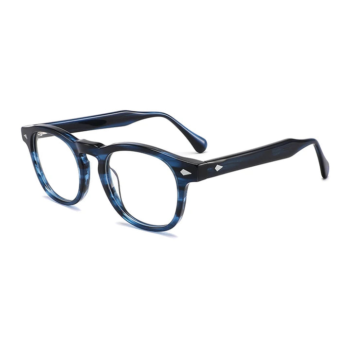 Gatenac Unisex Full Rim Square Thick Temple Acetate Eyeglasses Gxyj1575