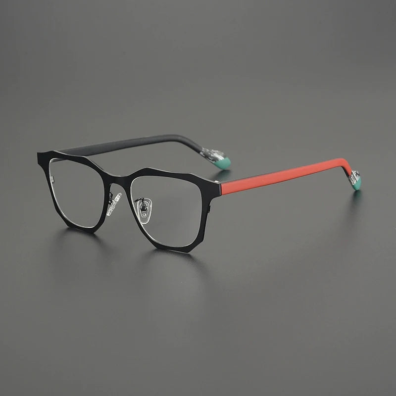 Gatenac Women's Full Rim Square Acetate Titanium Eyeglasses G85883