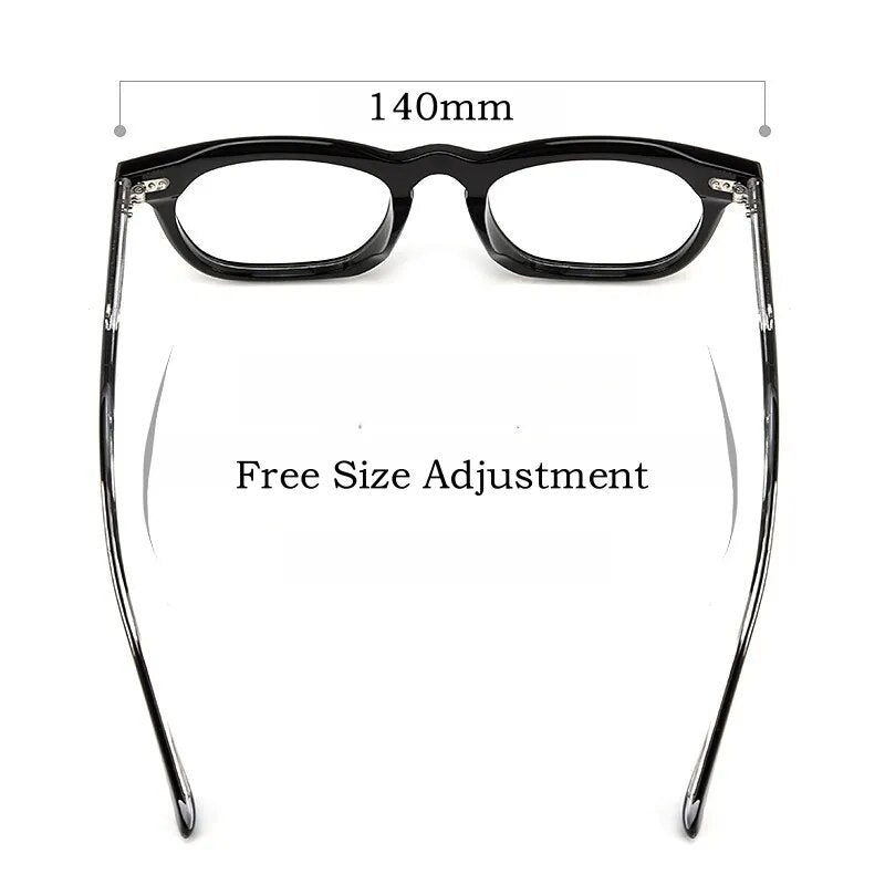 Yimaruili Unisex Full Rim Square Acetate Eyeglasses Kbt98612 Full Rim Yimaruili Eyeglasses