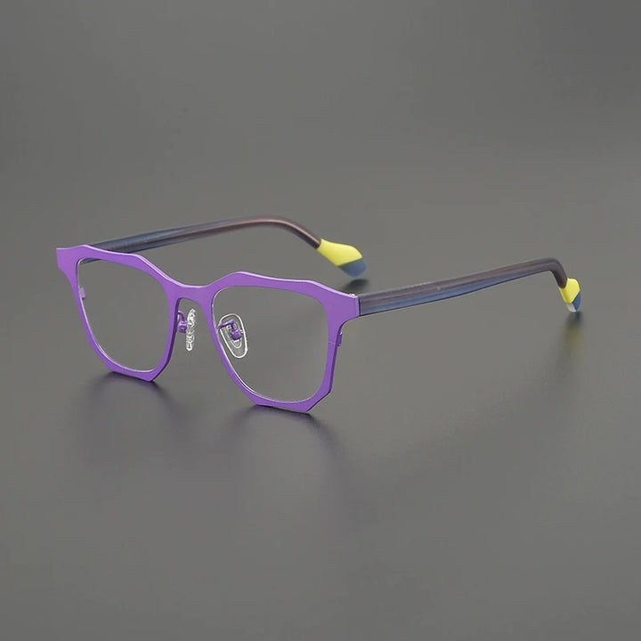 Gatenac Women's Full Rim Square Acetate Titanium Eyeglasses G85883