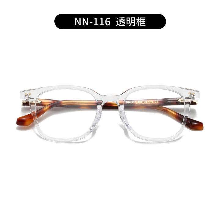 Nobler Unisex Full Rim Square Acetate Eyeglassses 84116 Full Rim Nobler C5