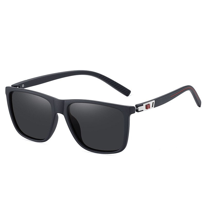 Yimaruili Men-s Full Rim Square Tr 90 Polarized Sunglasses Sunglasses Yimaruili Sunglasses Dark Gray C5 Other