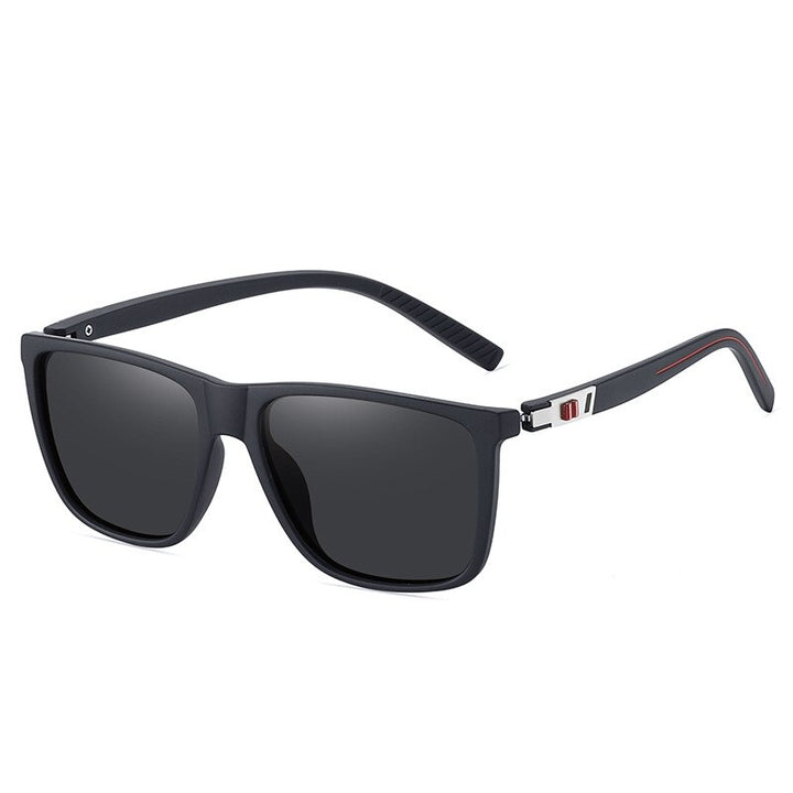 Yimaruili Men-s Full Rim Square Tr 90 Polarized Sunglasses Sunglasses Yimaruili Sunglasses Dark Gray C5 Other