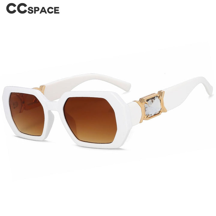 CCspace Women's Full Rim Oversized Square Resin UV400 Sunglasses 56207 Sunglasses CCspace Sunglasses