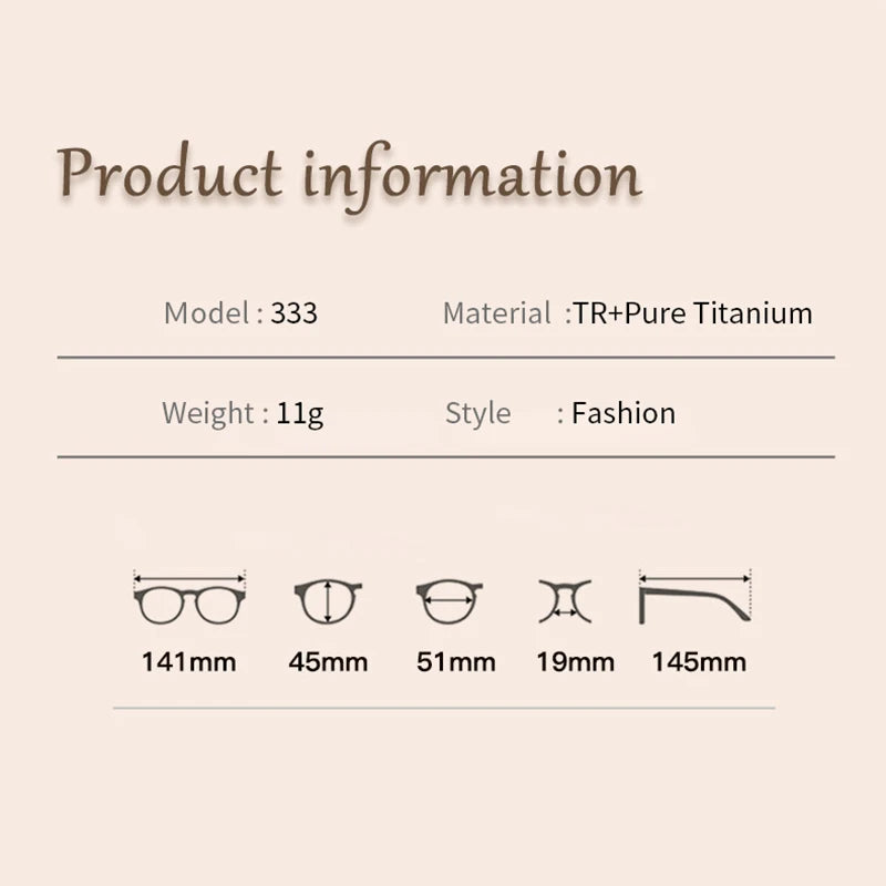 Xbora Unisex Full Rim Oval Square Tr 90 Alloy Eyeglasses 85333