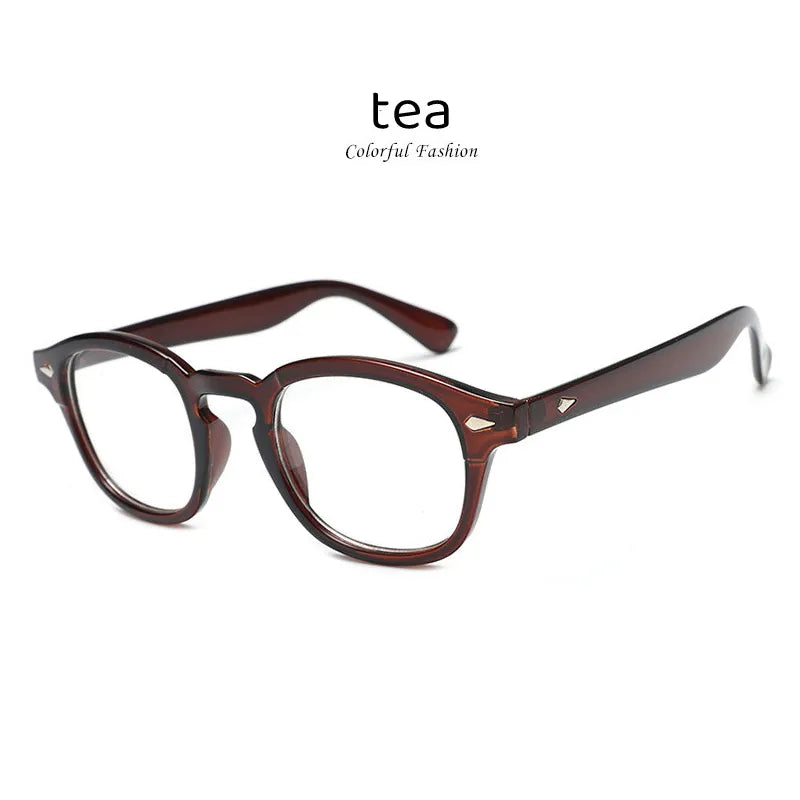 Kocolior Unisex Full Rim Oval Acetate Hyperopic Reading Glasses 3019 Reading Glasses Kocolior Tea 0