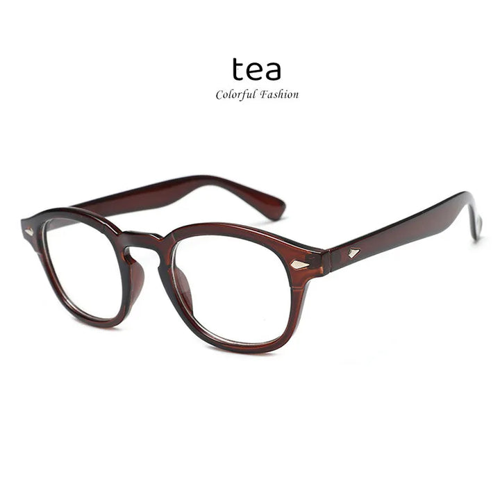 Kocolior Unisex Full Rim Oval Acetate Hyperopic Reading Glasses 3019 Reading Glasses Kocolior Tea 0