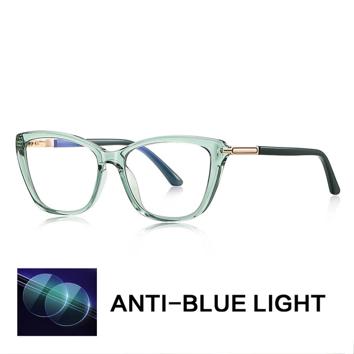 Gatenac Women's Full Rim Square Tr 90 Titanium Reading Glasses Gxy2233