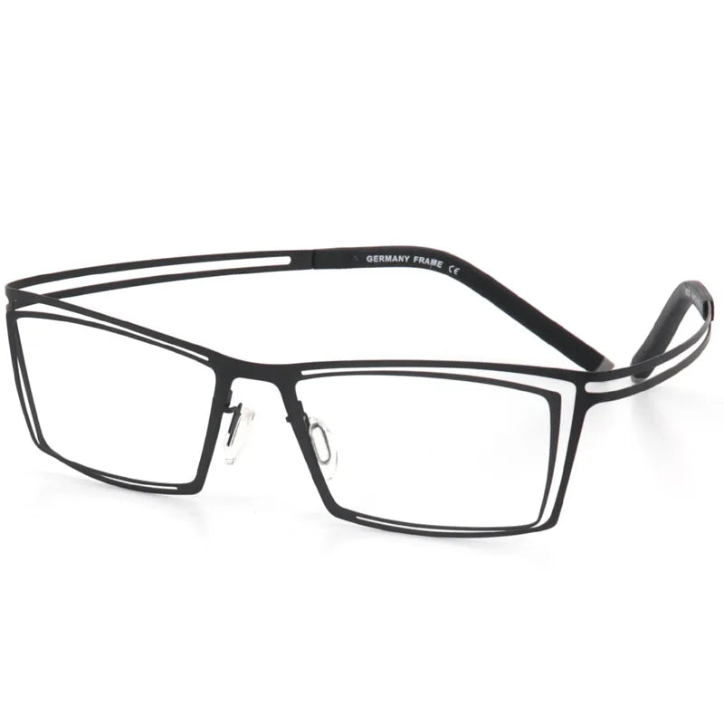 Aror Unisex Full Rim Square Double Rim Steel Eyeglasses 48820
