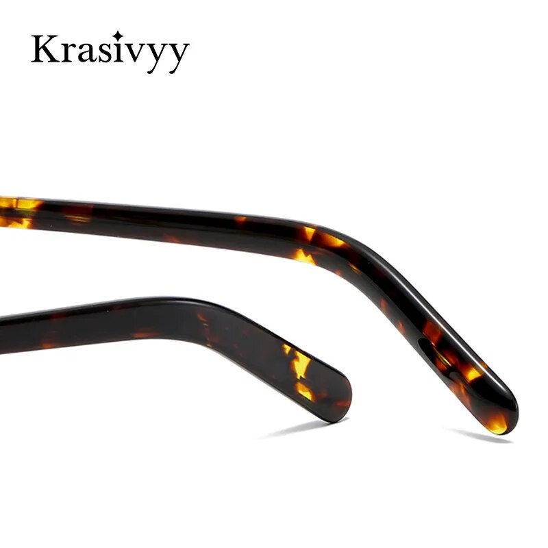 Krazivyy Men's Full Rim Small Round Titanium Eyeglasses Kr101 Full Rim Krasivyy   