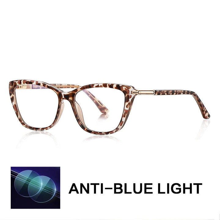 Gatenac Women's Full Rim Square Tr 90 Titanium Reading Glasses Gxy2233