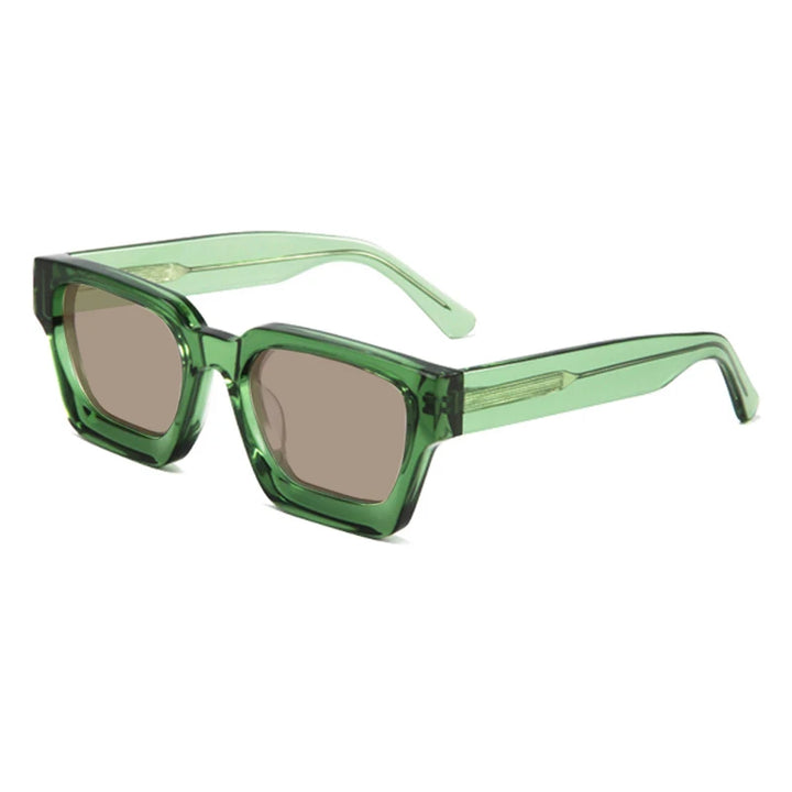 Gatenac Unisex Full Rim Square Polarized Acetate Sunglasses Mo19 Sunglasses Gatenac