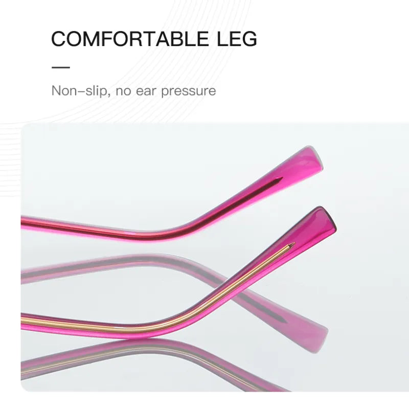 Vicky Women's Full Rim Polygon Cat Eye Stainless Steel Reading Glasses 3076 Reading Glasses Vicky