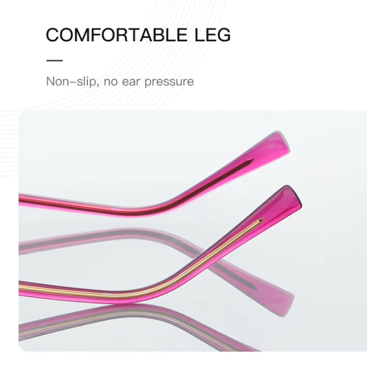 Vicky Women's Full Rim Polygon Cat Eye Stainless Steel Reading Glasses 3076 Reading Glasses Vicky