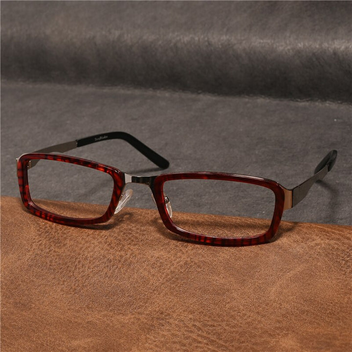 Cubojue Unisex Full Rim Rectangle Alloy Presbyopic Reading Glasses 2108p Reading Glasses Cubojue