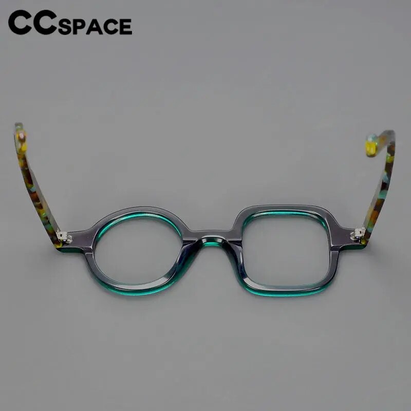 CCspace Women's Full Rim Irregular Acetate Hyperopic Reading Glasses R49307 Reading Glasses CCspace
