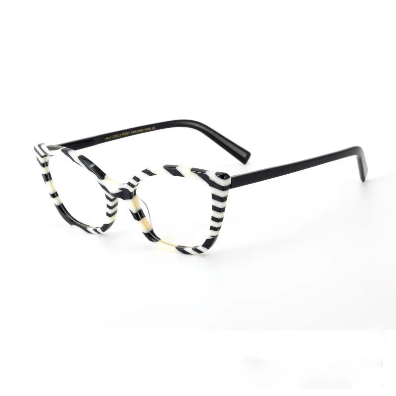 Nobler Unisex Full Rim Square Cat Eye Acetate Eyeglasses P026 Full Rim Nobler C1