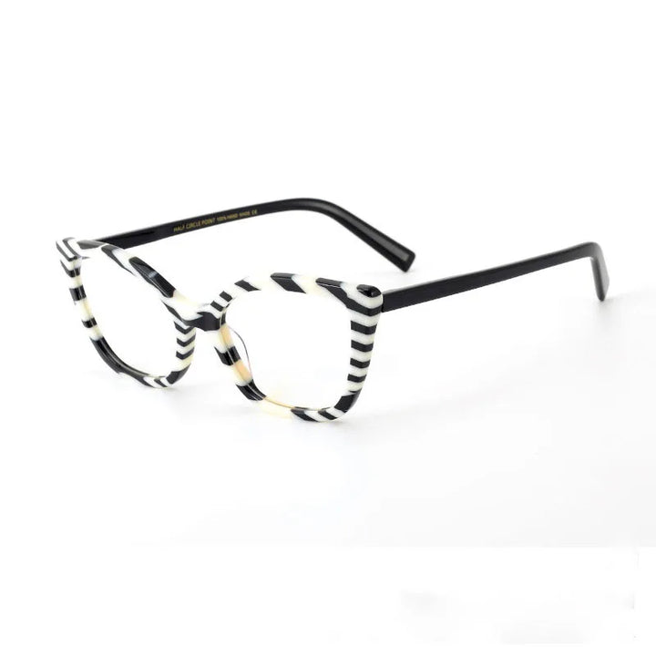 Nobler Unisex Full Rim Square Cat Eye Acetate Eyeglasses P026 Full Rim Nobler C1