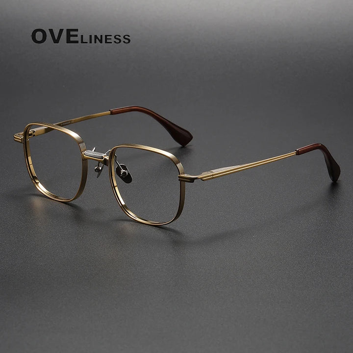 Oveliness Unisex Full Rim Square Titanium Eyeglasses D151 Full Rim Oveliness