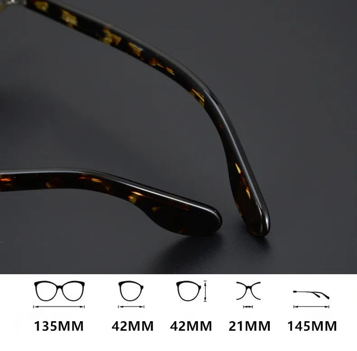 Black Mask Full Rim Round Acetate Optical Eyeglasses 424221 Full Rim Black Mask