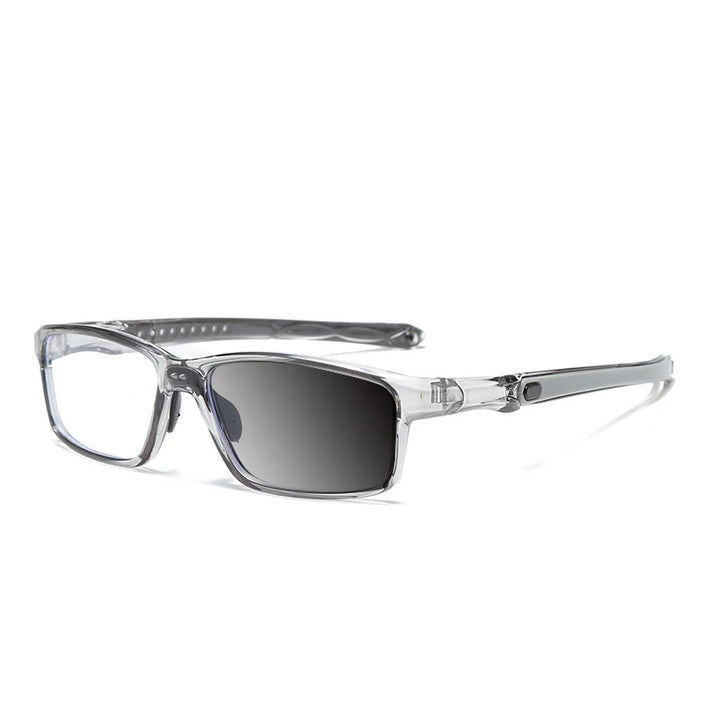 Kocolior Unisex Full Rim Rectangle Polycarbonate Sport Eyeglasses Fj81 Full Rim Kocolior Photochromic Gray