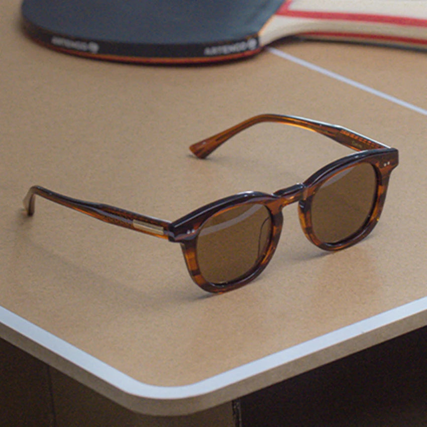 Black Mask Unisex Full Rim Square Acetate Polarized Sunglasses 4946 Sunglasses Black Mask