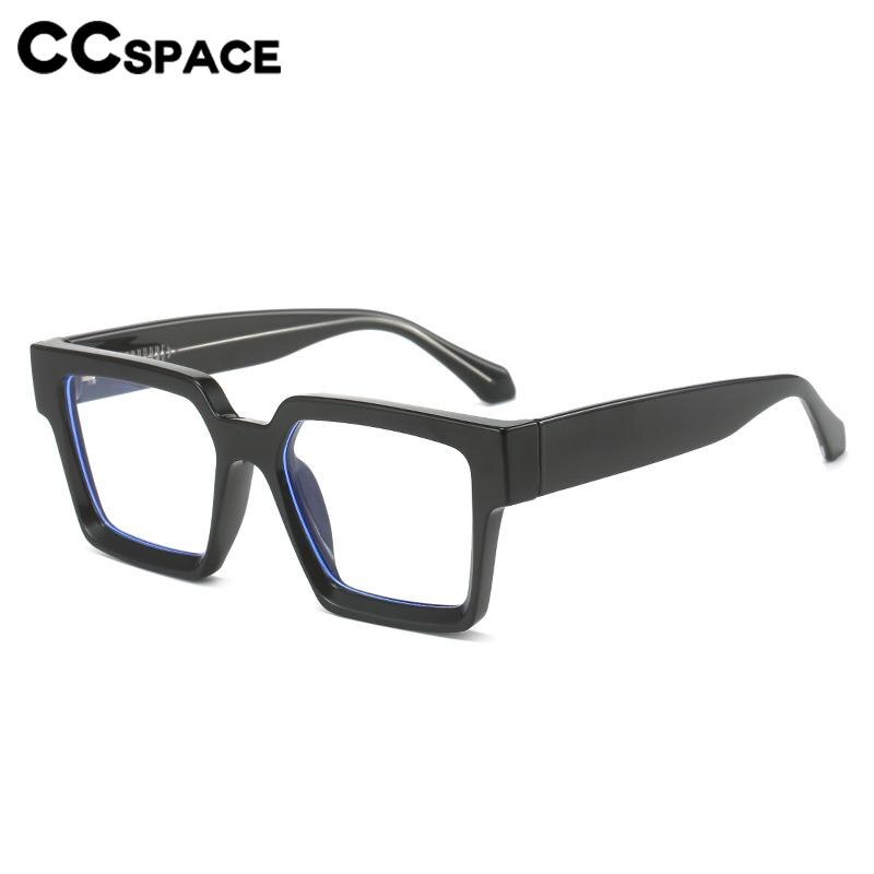 CCspace Unisex Full Rim Square PC Plastic Eyeglasses 56604 Full Rim CCspace