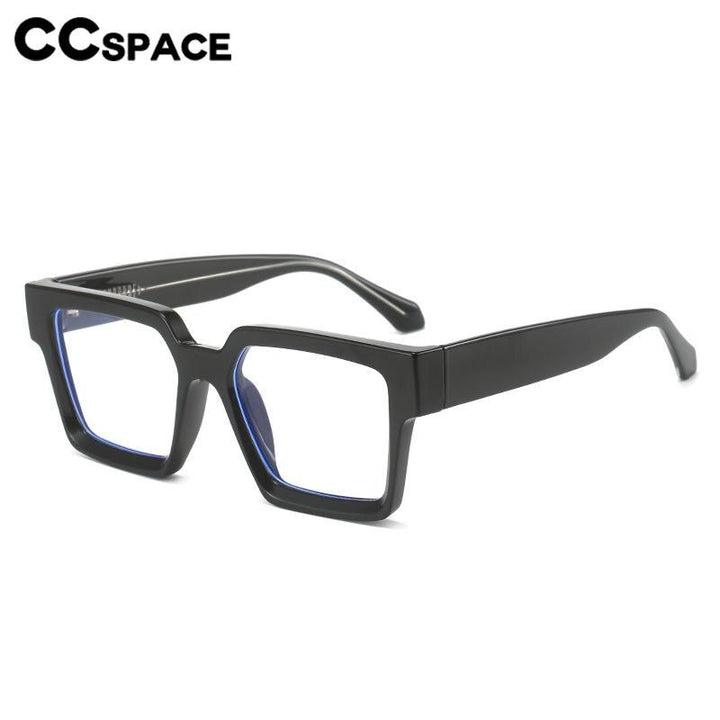 CCspace Unisex Full Rim Square PC Plastic Eyeglasses 56604 Full Rim CCspace
